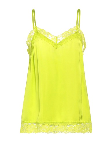 TWINSET Camisole Lime green 100% Viscose, Polyamide