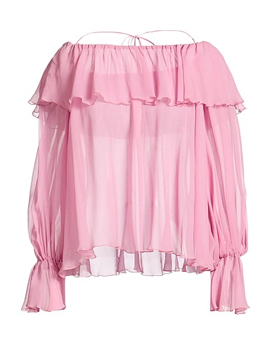 BLUMARINE Off-the-shoulder top ROSA ANTICO 100% Silk