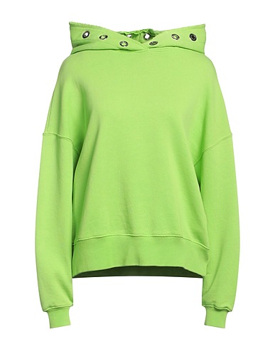 KHRISJOY Hooded track jacket  Lime green 100% Cotton