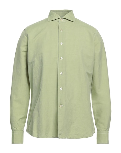 ALESSANDRO GHERARDI Solid color shirt 59% Cotton, 41% Linen