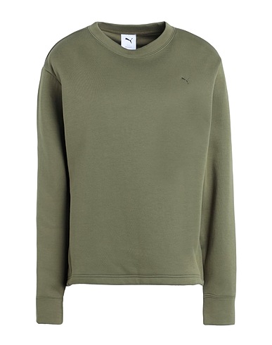 PUMA Sweatshirt YONA Crew
 Military green 77% Cotton, 23% Polyester
