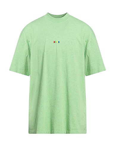 MSGM T-shirt Light green 100% Cotton