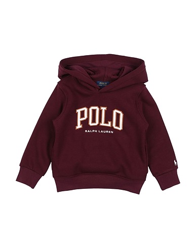POLO RALPH LAUREN Hooded track jacket  Logo Fleece Hoodie
 Burgundy 66% Cotton, 34% Polyester, Elastane