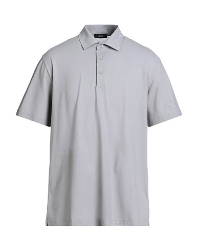HERNO Polo shirt Grey 100% Cotton