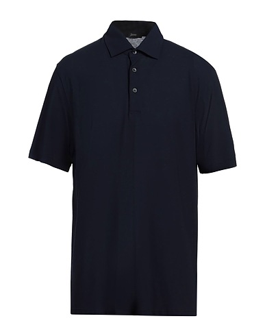HERNO Polo shirt Midnight blue 100% Cotton
