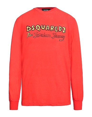 DSQUARED2 T-shirt Tomato red 100% Cotton