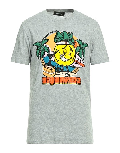 DSQUARED2 T-shirt Grey 88% Cotton, 12% Viscose