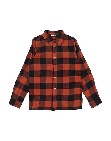 NAME IT® Patterned shirt Brown 100% Cotton