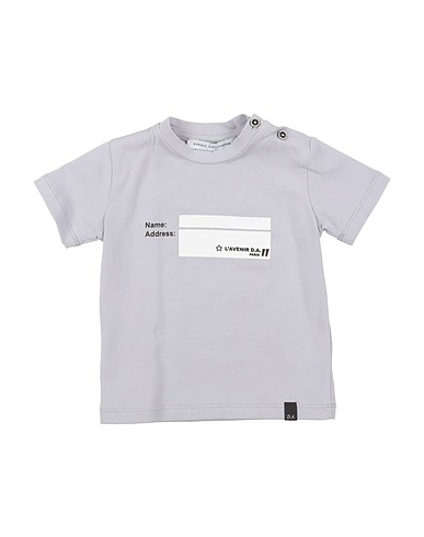 DANIELE ALESSANDRINI T-shirt Light grey 95% Cotton, 5% Elastane