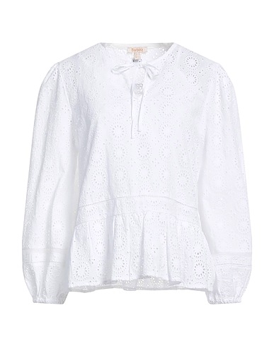 BARBOUR Top Weiß 100% Baumwolle