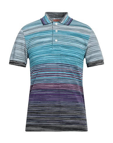 MISSONI Polo shirt Azure 100% Cotton