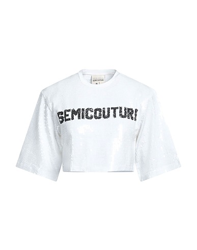 SEMICOUTURE T-shirt White 100% Polyester