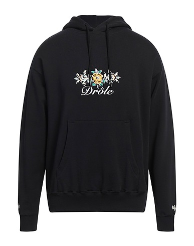 DRÔLE DE MONSIEUR Hooded sweatshirt Black 100% Cotton