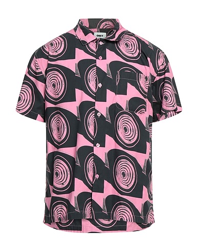 OBEY Camicia fantasia Fucsia 100% Cotone