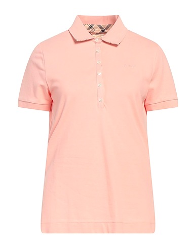 BARBOUR Polo shirt Pink 94% Cotton, 6% Elastane
