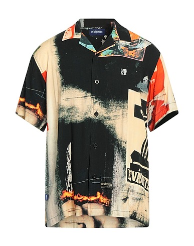 DEVÁ STATES Patterned shirt Black 100% Rayon