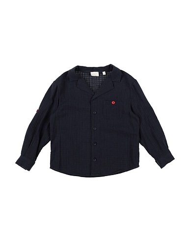 LALALÙ Camicia tinta unita Blu notte 100% Cotone