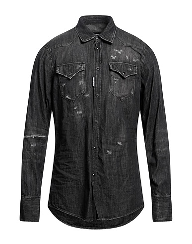 DSQUARED2 Denim shirt Black 100% Cotton