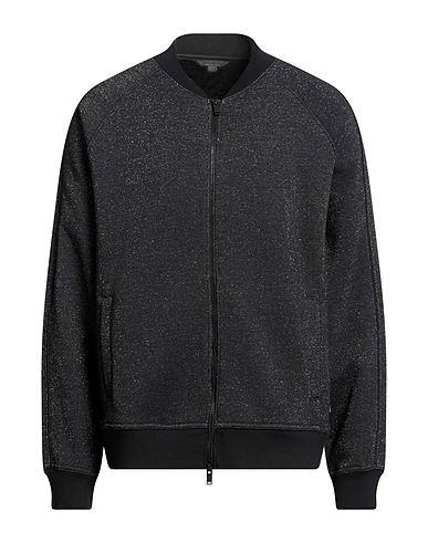 JOHN VARVATOS Sweatshirt Black 78% Cotton, 22% Metallic fiber