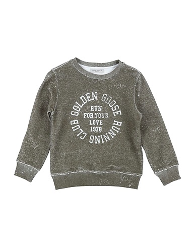 GOLDEN GOOSE Sweatshirt Military green 100% Cotton