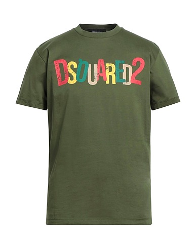 DSQUARED2 T-shirt Military green 100% Cotton
