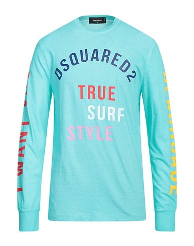 DSQUARED2 T-shirt Turquoise 100% Cotton