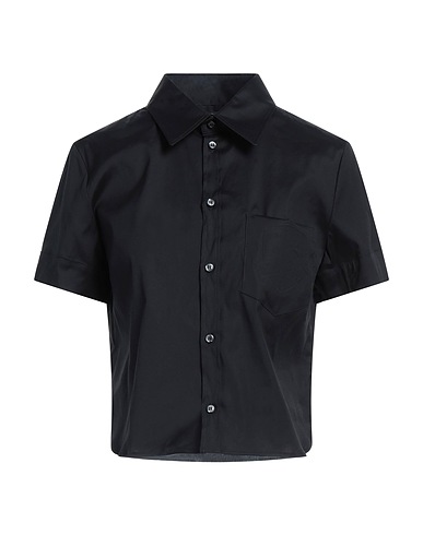 DSQUARED2 Solid colour shirts & blouses Black 97% Cotton, 3% Elastane