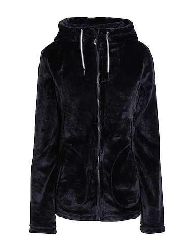 ROXY Hooded track jacket  RX Fleece Tundra Fleece 
 Black 100% Polyester