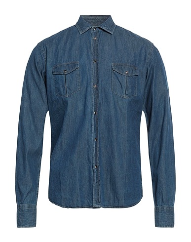 ROSSOPURO Denim shirt Blue 100% Cotton