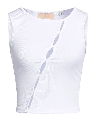 JJXX by JACK & JONES Top White 92% Polyester, 8% Elastane
