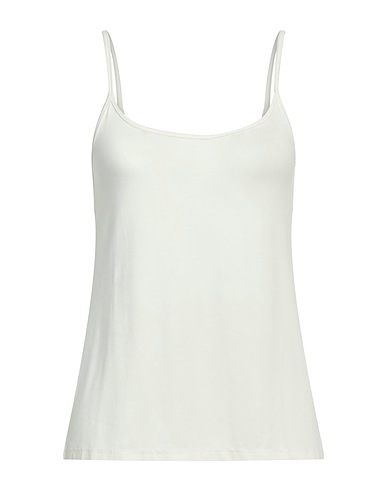 FERRANTE Vest Ivory 95% Viscose, 5% Elastane