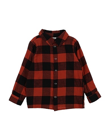 NAME IT® Patterned shirt Brown 100% Cotton