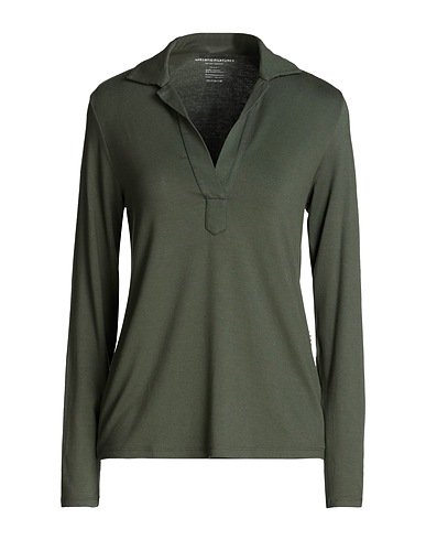 MAJESTIC FILATURES Polo shirt Green 94% Viscose, 6% Elastane