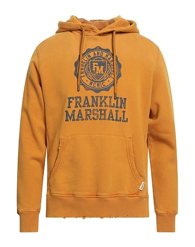 FRANKLIN & MARSHALL Hooded sweatshirt Marigold 100% Cotton