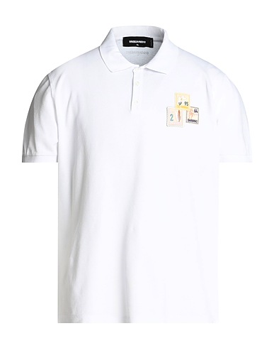 DSQUARED2 Polo shirt White 100% Cotton
