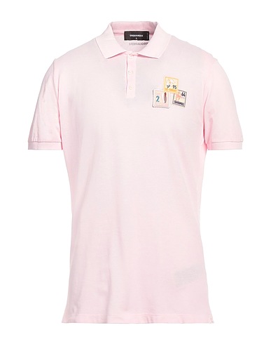 DSQUARED2 Polo Rosa 100% Cotone