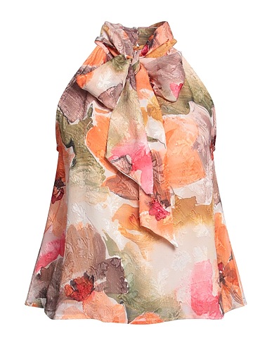 GUESS Top Orange 100% Viscose, Polyamide