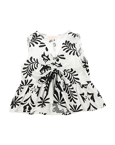 PLEASE Top White 81% Viscose, 19% Linen