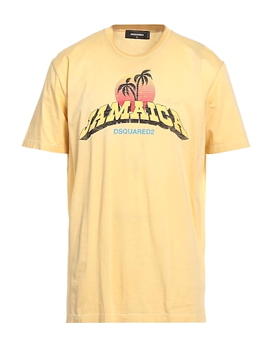 DSQUARED2 Ｔシャツ イエロー コットン 100%
