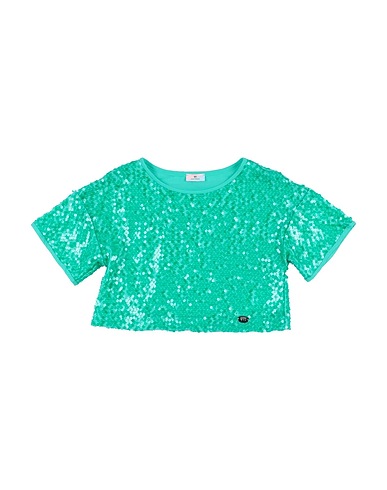 CHIARA FERRAGNI Top Emerald green 93% Polyester, 7% Elastane