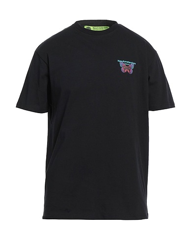 NEW AMSTERDAM SURFASSOCIATION T-shirt Black 100% Cotton