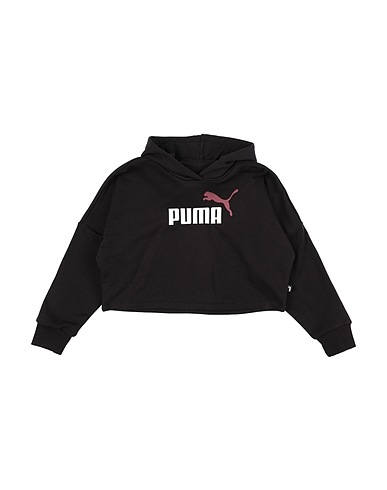 PUMA Felpa ESS Logo Cropped Hoodie G  Nero 96% Cotone, 4% Elastan