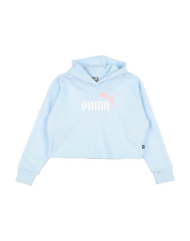 PUMA Sweatshirt ESS Logo Cropped Hoodie G  Sky blue 96% Cotton, 4% Elastane