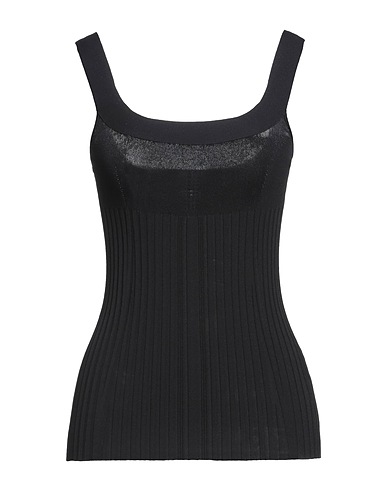 JIL SANDER Top Nero 94% Viscosa, 6% Poliestere
