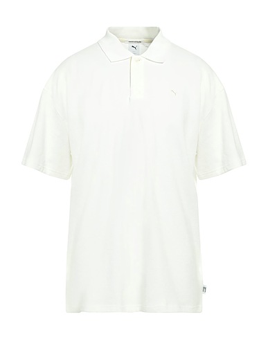 PUMA Polo Blanc cassé 100% Coton