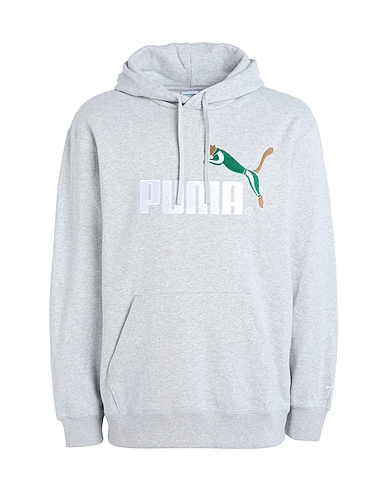 PUMA Hooded sweatshirt CLASSICS NO.1 LOGO CELEBRATION Hoodie TR
GRIGIO CHIARO 96% Cotton, 4% Elastane