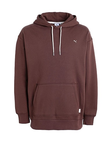 PUMA Hooded track jacket  MMQ Hoodie
 Brown 97% Cotton, 3% Elastane