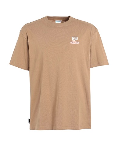 PUMA T-Shirt Kamel 100% Baumwolle