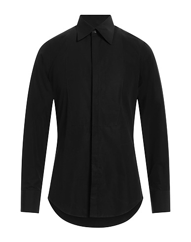 DSQUARED2 Solid colour shirt Black 100% Cotton