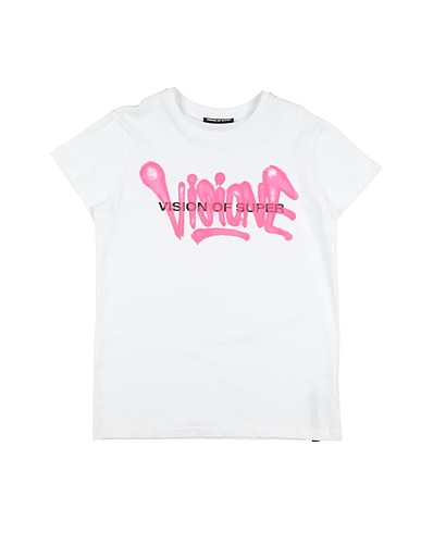 VISION OF SUPER T-shirt White 100% Cotton